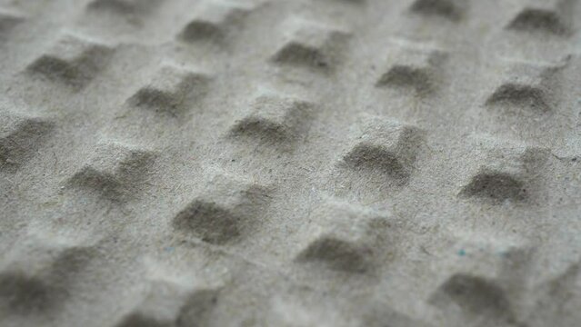 Macro Corrugated Convex Cardboard Slider Shot
