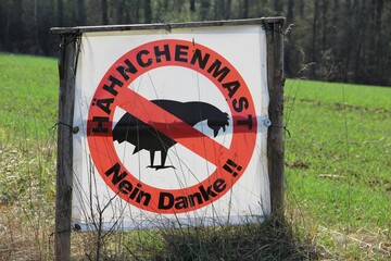 Protest gegen Hähnchenmast