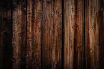 Rustic brown planks wooden background