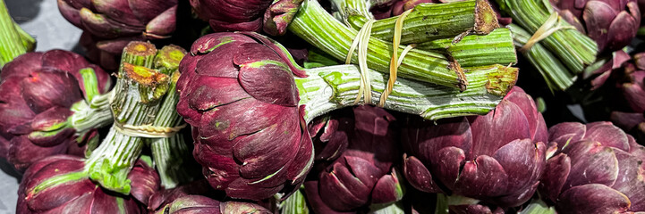 artichoke fresh ripe fruit market shop healthy meal food snack veggie vegan or vegetarian food copy space food background