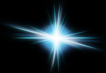 Abstract Starburst background. Digital Abstract Lens Flare Background