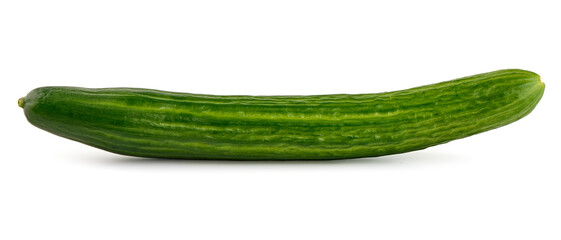Long Cucumbers, isolated on white background.