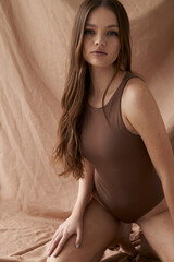 Beauty model healthy skin clean woman cosmetic spa minimal concept beautiful fresh clean female face