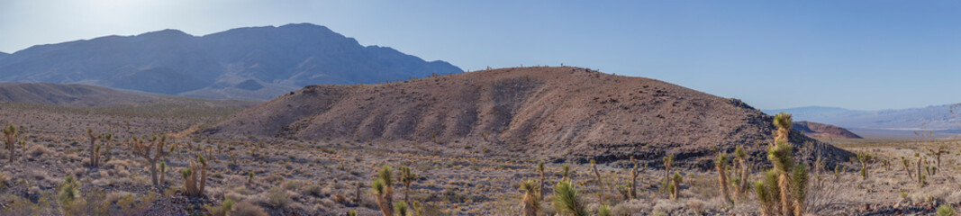 Alabama Hills at sunset with Lone Pine Peak in the background, Eastern Sierra, California, USA.