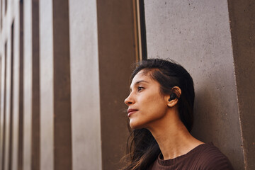 Fototapeta premium Portrait of young and attractive businesswoman