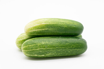 cucumber isolated on white background.fresh vegetable for healthy diet