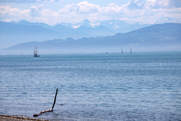 Sailing boats on the Lake Constance, Germany