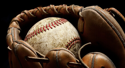 Baseball and Mitt or Glove