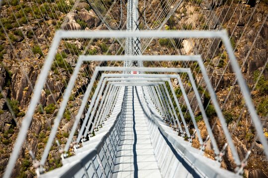 516 Arouca, the largest pedestrian suspension bridge in the world, Portugal