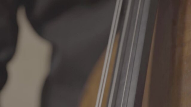 woman playing the cello in band