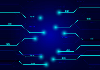 Electric circuit board background design