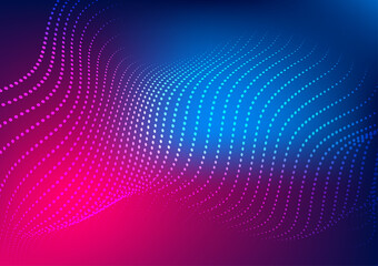Obraz premium Futuristic wavy abstract background design