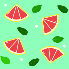 pattern with fruit