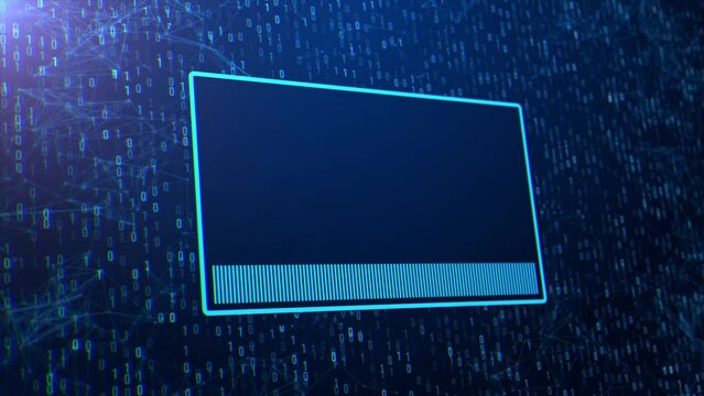 Password Cracked Notification over futuristic computer binary background with glitch effect