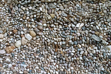 illustration background of small colored pebbles