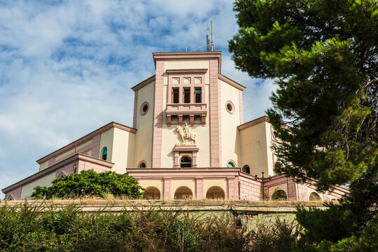 DURRES, ALBANIA -  September 2021: Villa of Zog in Durr&euml;s. Albania