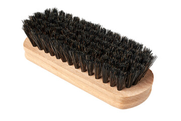 Clothes brush with wooden handle