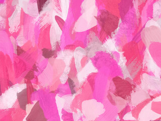 Fototapeta na wymiar pink and white abstract handpainted background with scratches and brush strokes