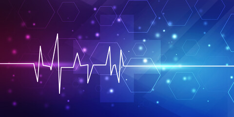Cardiogram concept -2D rendering illustration