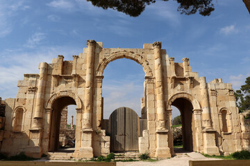  Jerash, Jordan - Historical Jerash city (Grassa) Roman and Greek city
