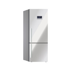 Refrigerator or fridge, vector icon or clipart.
