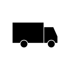 Delivery truck icon isolated on white background 