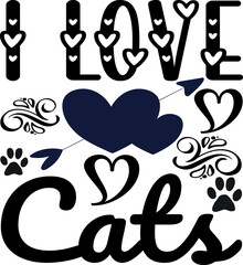 Cat SVG Design, Cat Design, Cat SVG Bundle, Cat T-shirt Design