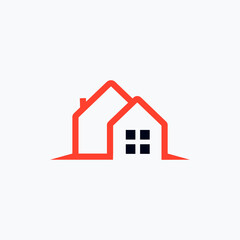 Home design logo icon, vector illustration. 