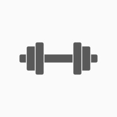 dumbbell icon, weight vector, exercise illustration