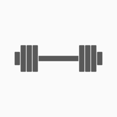 dumbbell icon, weight vector, exercise illustration
