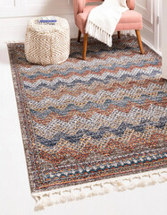 Interior area design rug