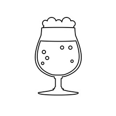 Szklanka piwa  ikona wektorowa