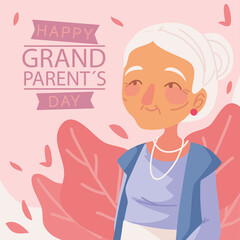 Fototapeta na wymiar happy grandparents day poster
