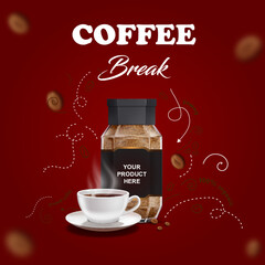 Coffee break Social Media Post Design