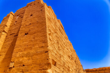 Detail from Karnak temple of Amun near Luxor, Egypt.