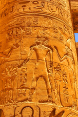 Detail from Karnak temple of Amun near Luxor, Egypt.