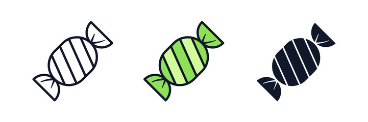 Candy bonbon icon symbol template for graphic and web design collection logo vector illustration
