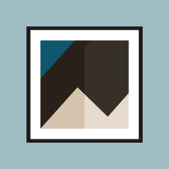 Geometric and colorful poster template.