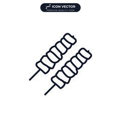 skewer icon symbol template for graphic and web design collection logo vector illustration