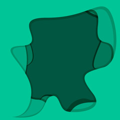 template . Abstract background in the style of cut paper. A simple composition. Shades of blue