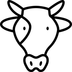 Cow outline icon