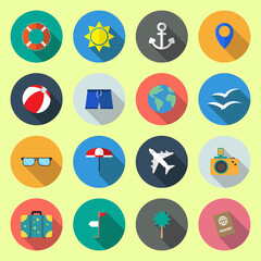Multimedia flat icons set. Colorful illustrations of multimedia image. Vector.