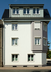 Fototapeta na wymiar ドイツヨーロッパの街並み、中世の住宅、かわいいおうち、カラフルなアパート,