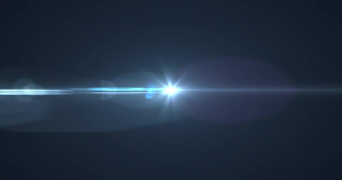 Animation of glowing blue light moving on dark blue background