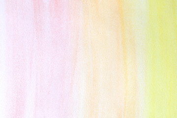 hand painted pastel yellow, pink and orange aquarelle background