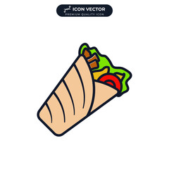 kebab icon symbol template for graphic and web design collection logo vector illustration