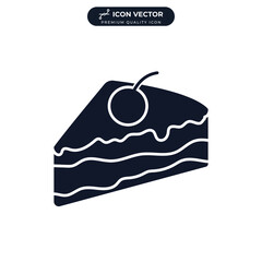 cake icon symbol template for graphic and web design collection logo vector illustration