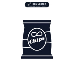potato chip icon symbol template for graphic and web design collection logo vector illustration