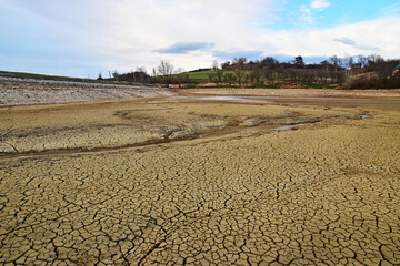 Dry landscape earth drought empty dump