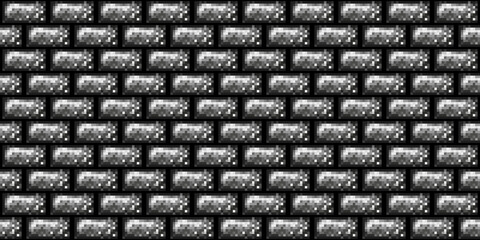 Dark black pixel mosaic abstract seamless geometric grid background